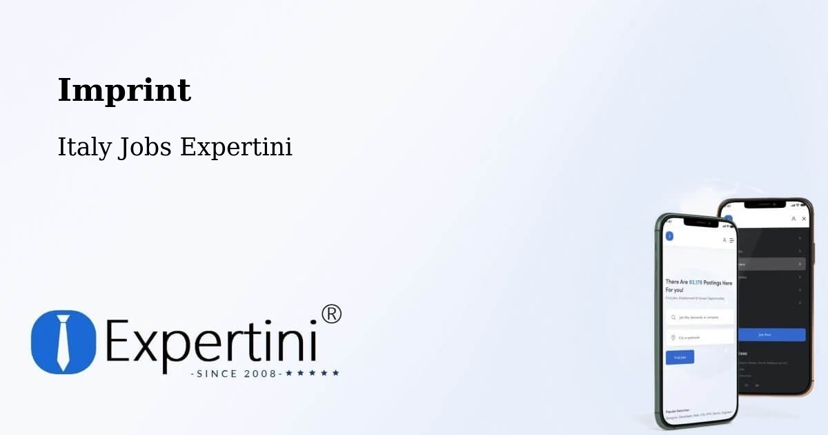 Imprint – Barcis - Italy Jobs Expertini